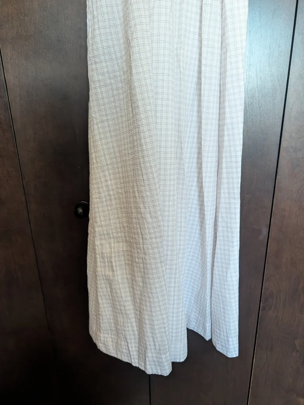 Abercrombie & Fitch White Smocked Maxi Dress